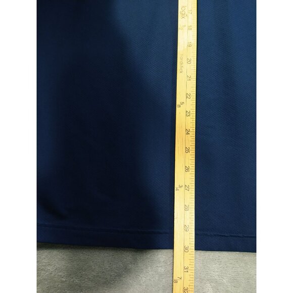 Under Armour Shirt Mens Large Blue Tech Tee Matchplay Polo Short Sleeve Loose - Picture 3 of 6